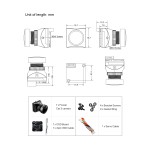 Foxeer Night 3 1200TVL 0.00001lux IR Sensitive Night Vision Camera 850nm IR Light PAL/NTSC for RC FPV Racing Freestyle Drones
